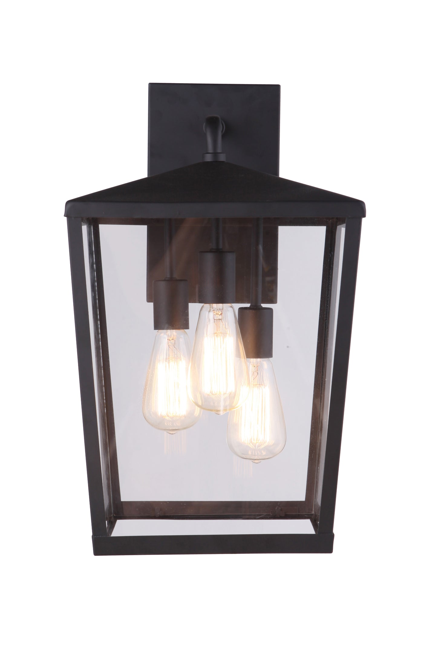 ZA4634-MN - Olsen 3 Light 19" High Outdoor Wall Lantern - Midnight