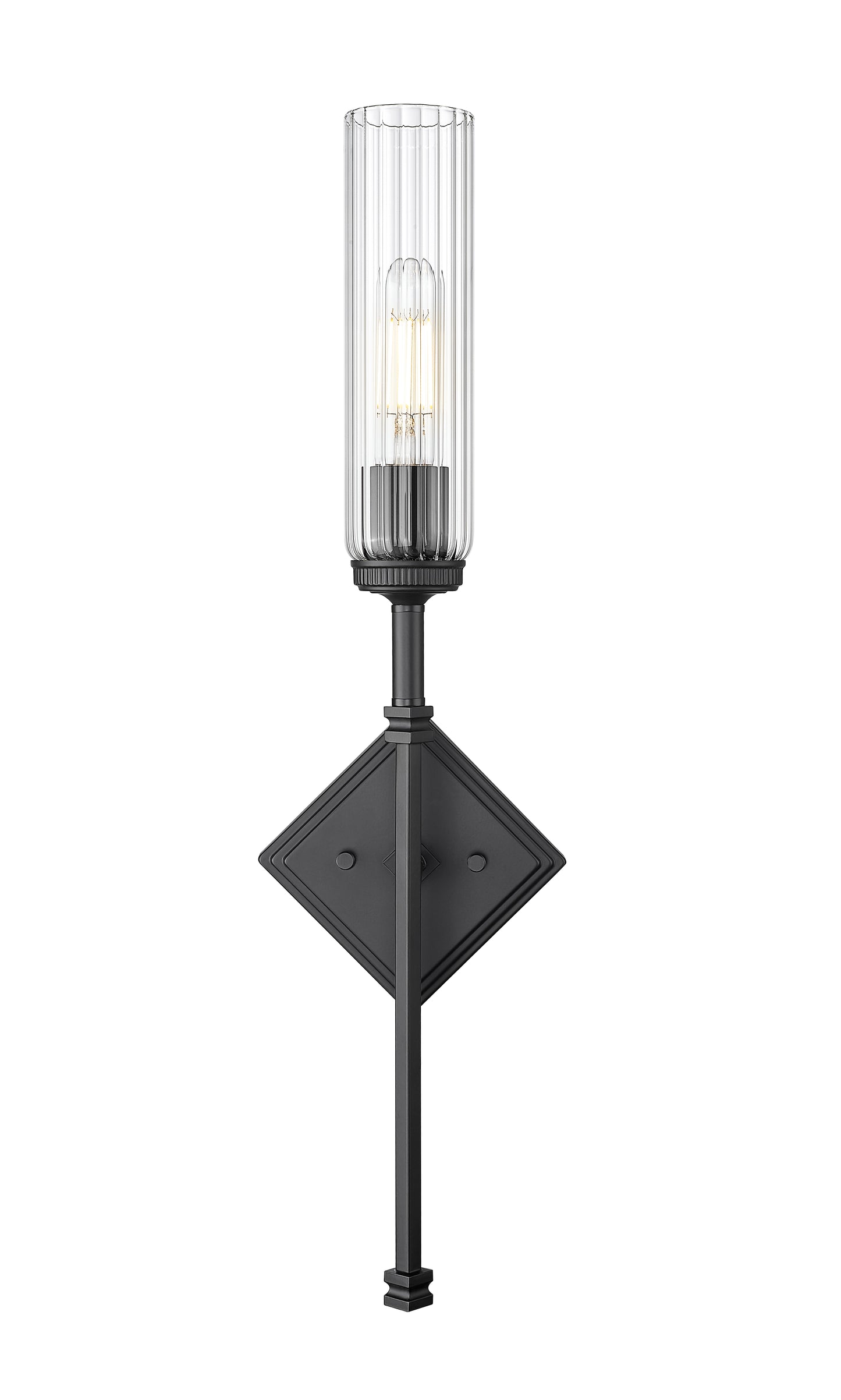 3047-1S-MB - Esme 1 Light Wall 24" Sconce - Matte Black