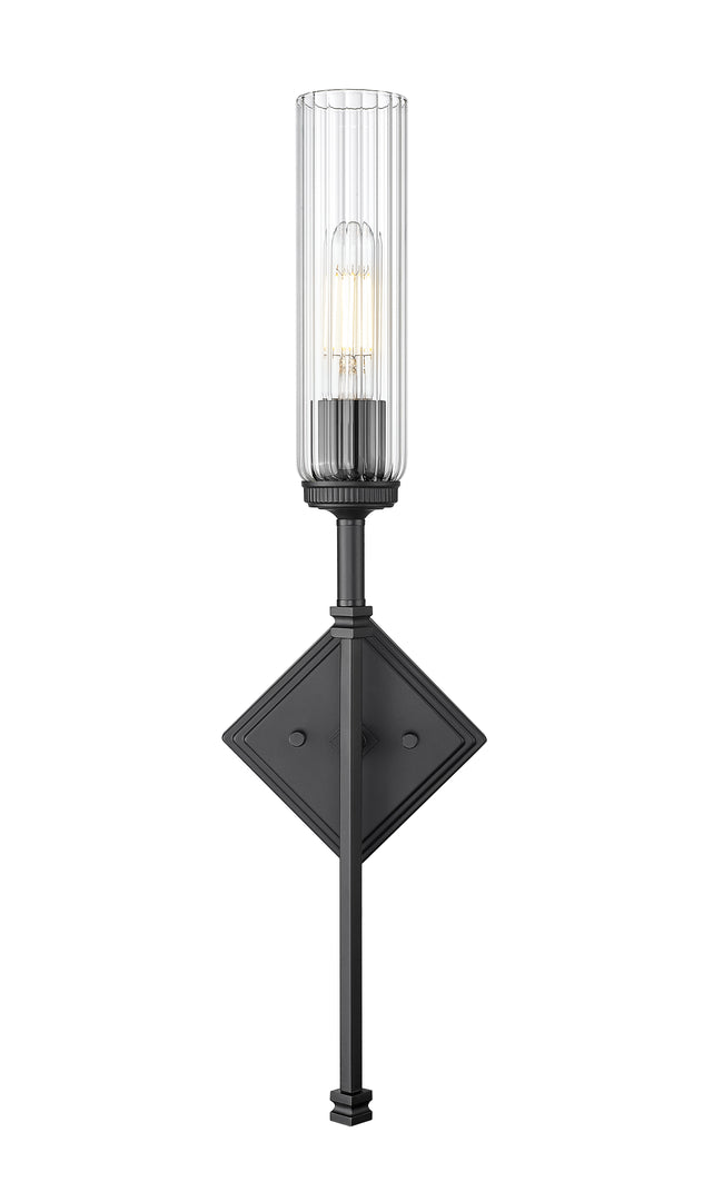 3047-1S-MB - Esme 1 Light Wall 24" Sconce - Matte Black