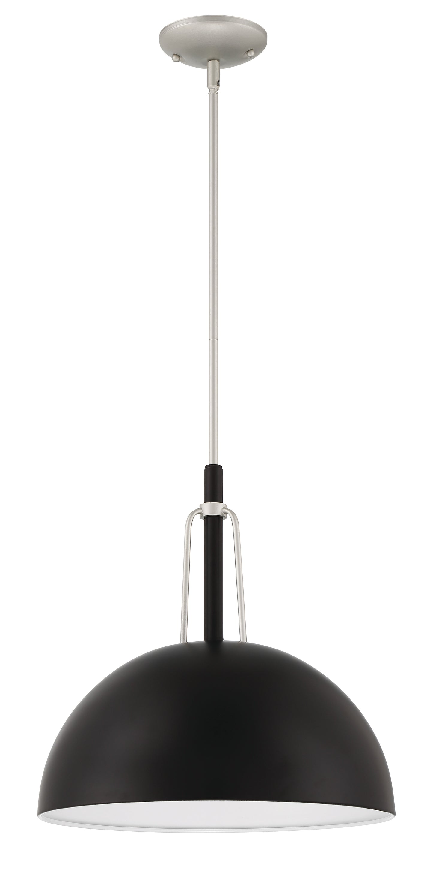 ZA4921-MNSA - Kahn 1 Light 16" Wide Outdoor Pendant - Midnight / Satin Aluminum