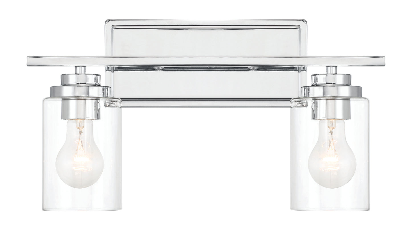 20417CH2 - Clark 2 Light 17" Wide Vanity Light - Chrome