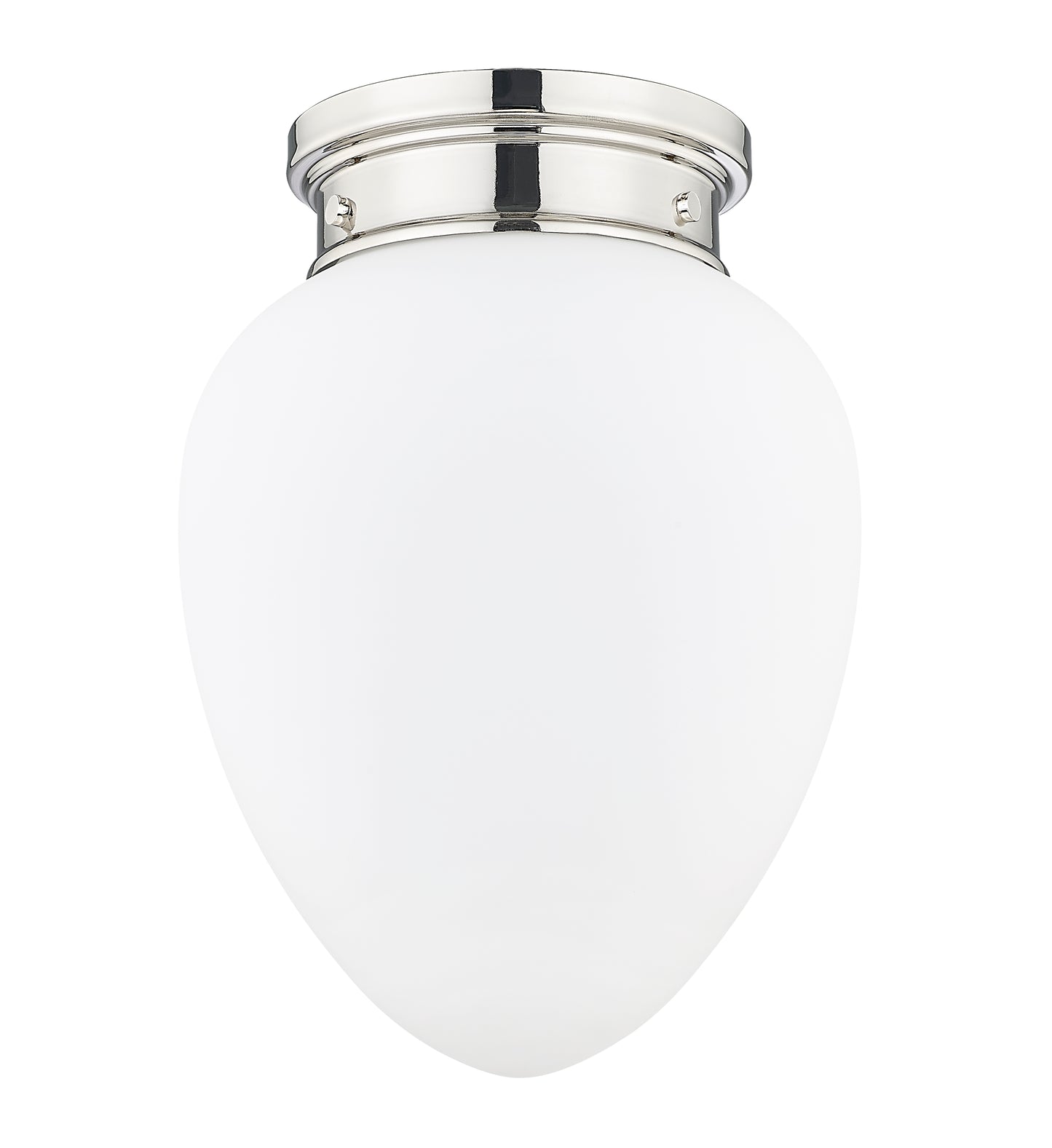 1945F9-PN - Gideon 1 Light Flush 10" Mount - Polished Nickel