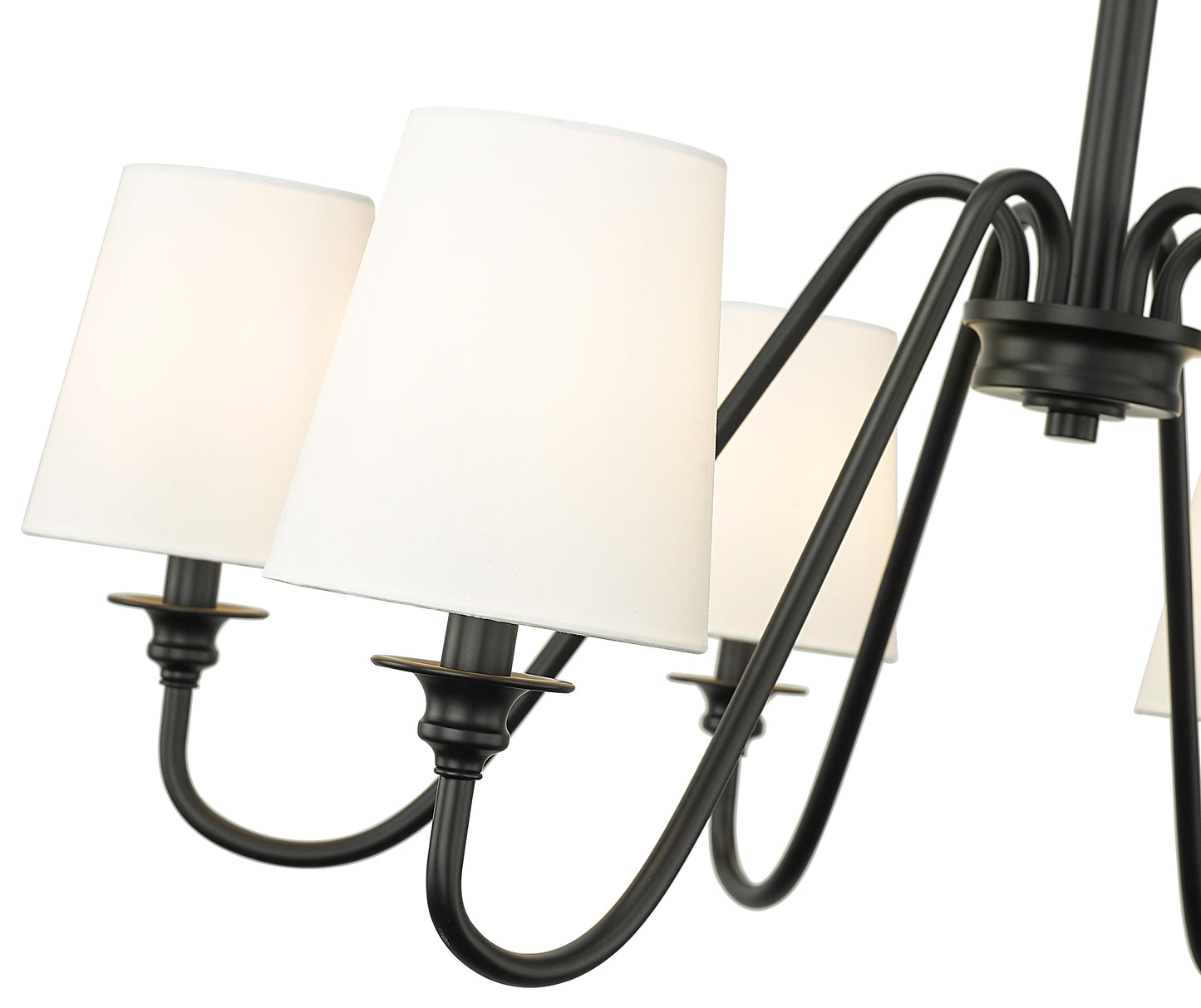 7509-6-32MB - Gianna 6 Light 32" Chandelier - Matte Black