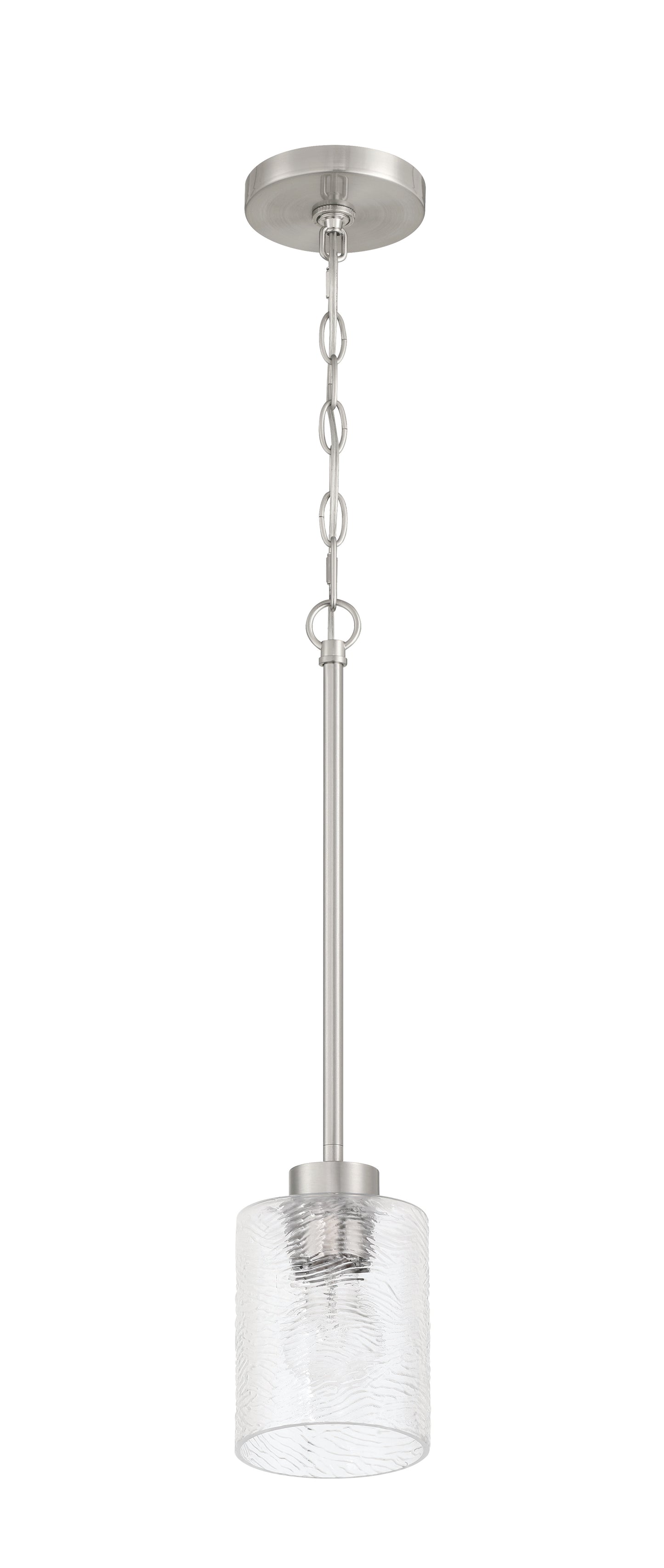 60291-BNK - Lyndsey 1 Light 5" Wide Mini Pendant - Brushed Nickel
