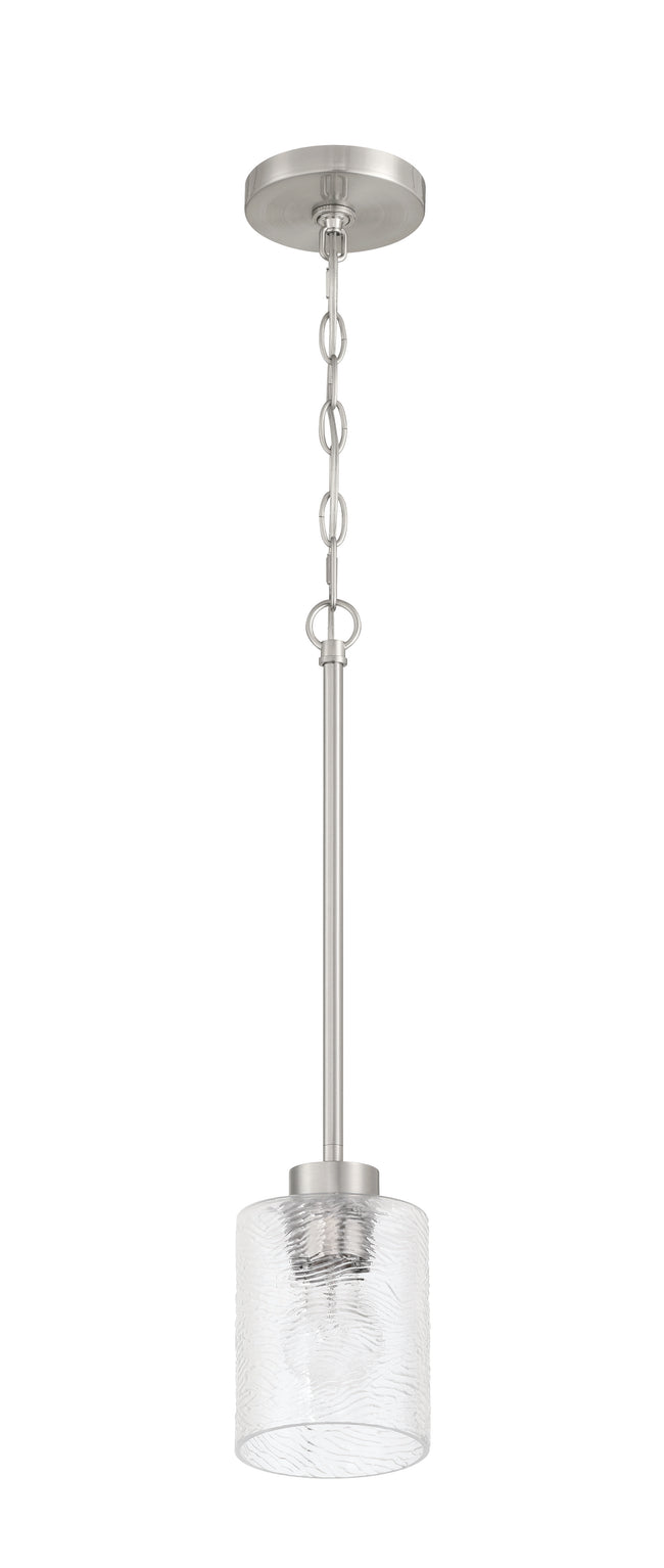 60291-BNK - Lyndsey 1 Light 5" Wide Mini Pendant - Brushed Nickel