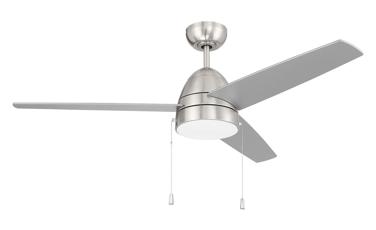 CZY52BNK3 - Cozy 52" 3-Blade Ceiling Fan 52" 3 Blade Ceiling Fan with Light Kit - Brushed Nickel