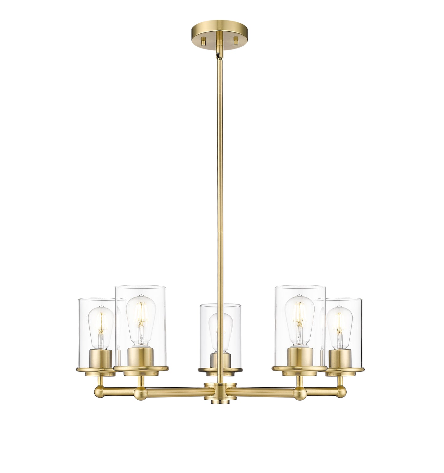 742-5LG - Thayer 5 Light 26" Chandelier - Luxe Gold