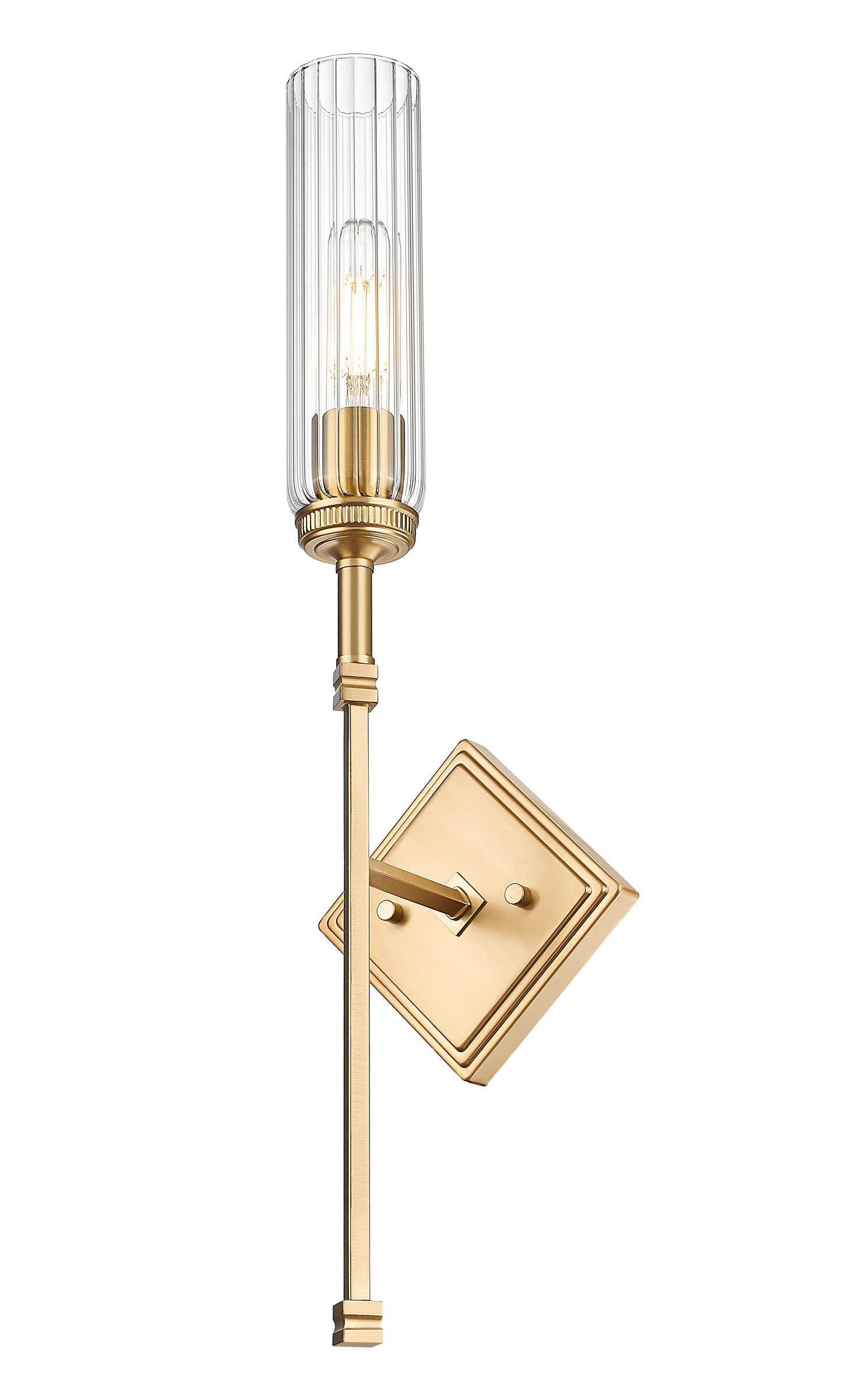 3047-1S-MGLD - Esme 1 Light Wall 24" Sconce - Modern Gold