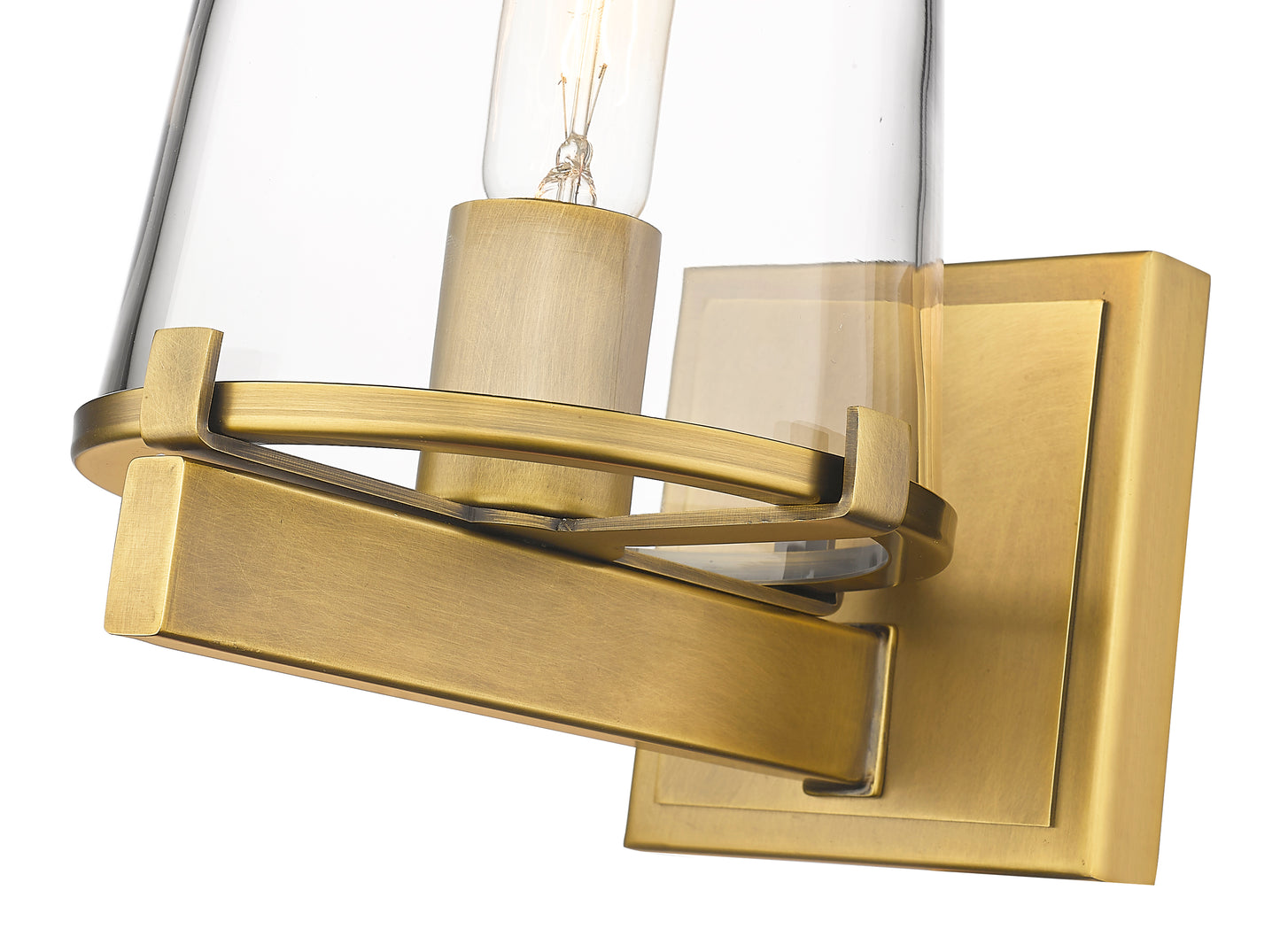 3032-1V-RB - Callista 1 Light Wall 9" Sconce - Rubbed Brass