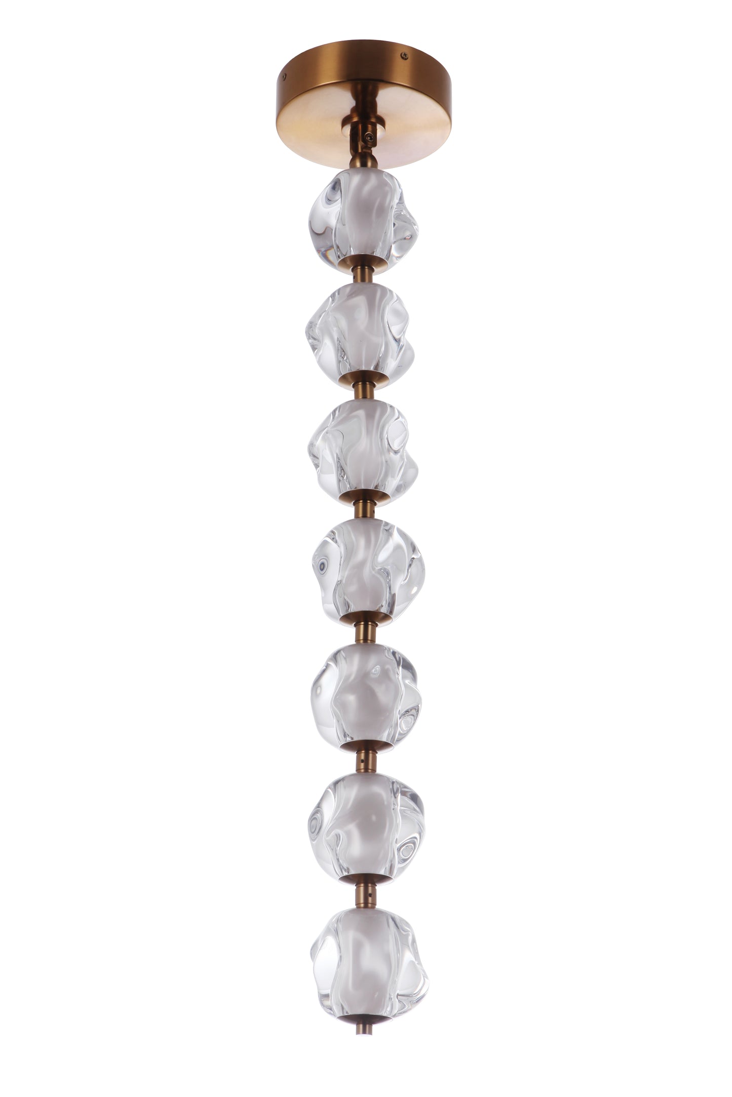 59491-SB-LED - Jackie 7.13" Wide Pendant - Satin Brass