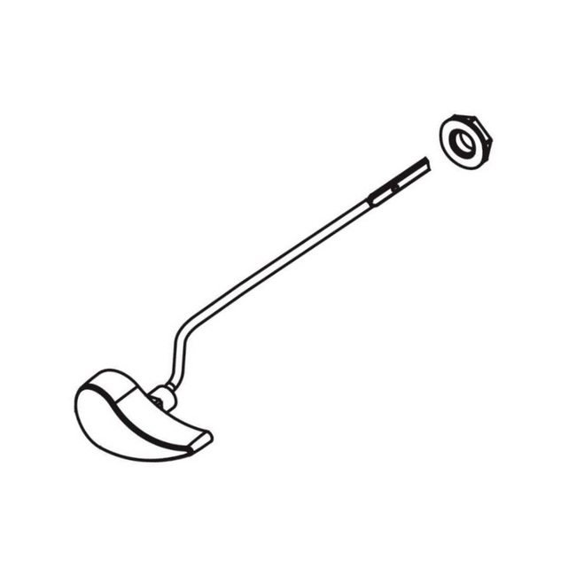 THU820#PB-A - Trip Lever Right Hand Side - Polished Brass