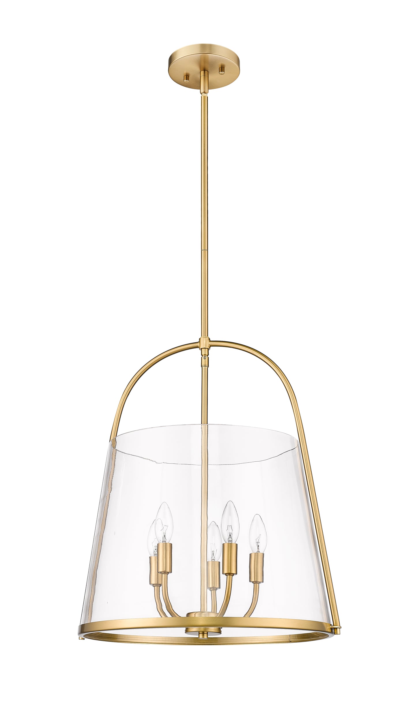 3041P18-MGLD - Archis 5 Light 18" Pendant - Modern Gold