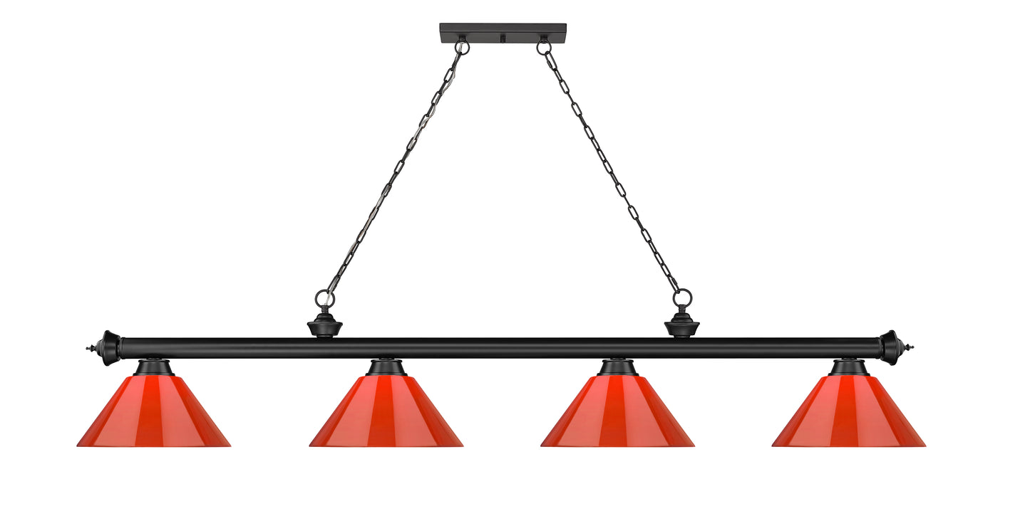 2306-4MB-PRD - Cordon 4 Light 81" Billiard - Matte Black