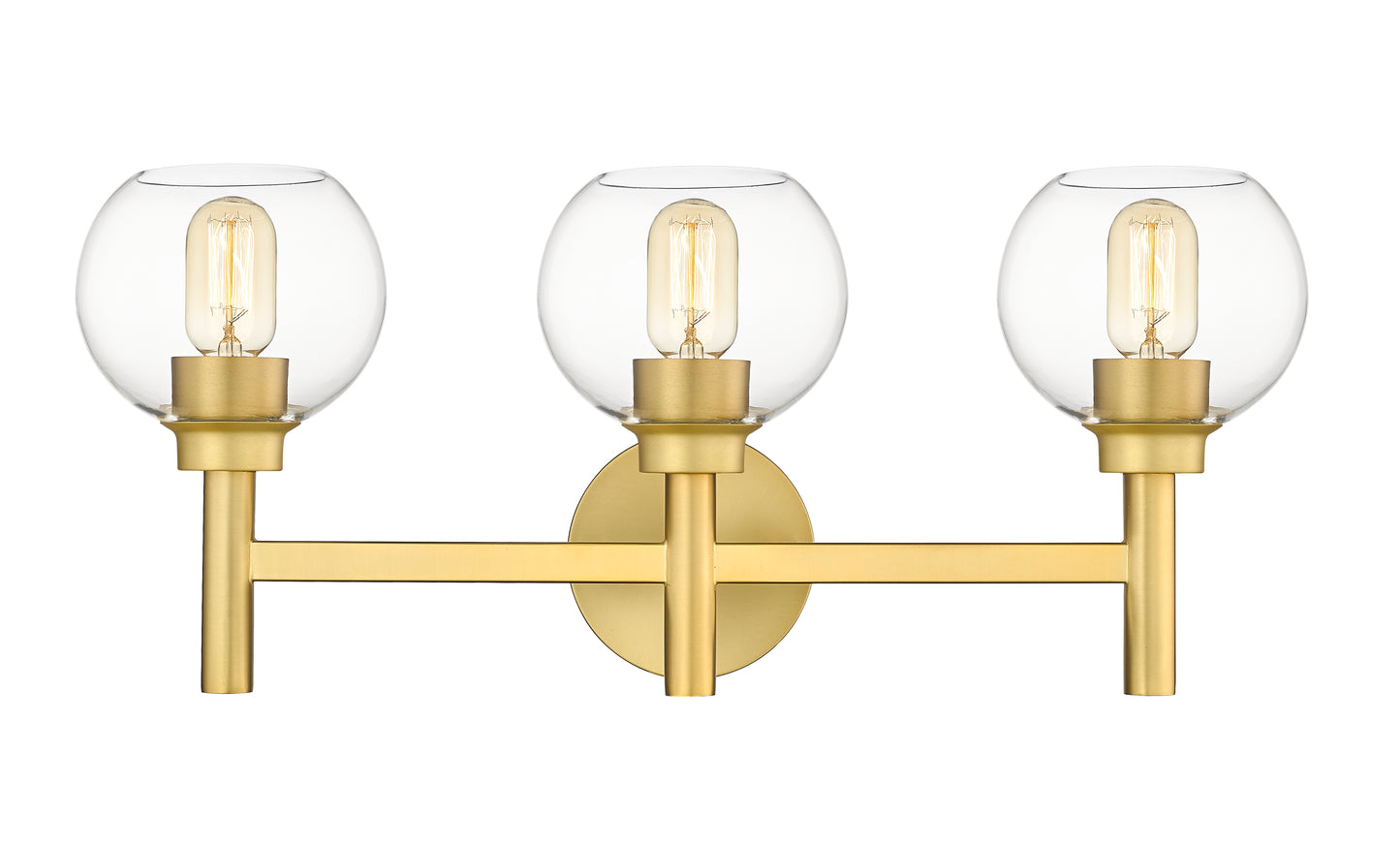 7502-3V-BG - Sutton 3 Light 24" Vanity - Brushed Gold