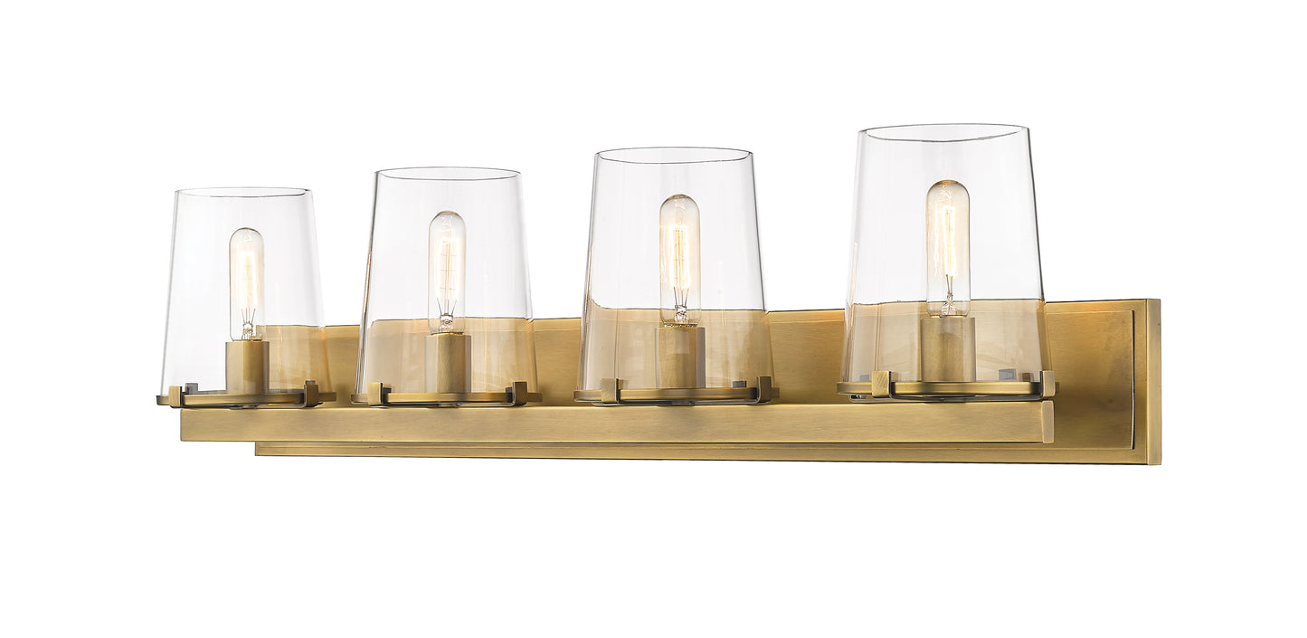 3032-4V-RB - Callista 4 Light 38" Vanity - Rubbed Brass