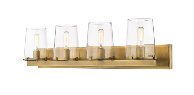 3032-4V-RB - Callista 4 Light 38" Vanity - Rubbed Brass