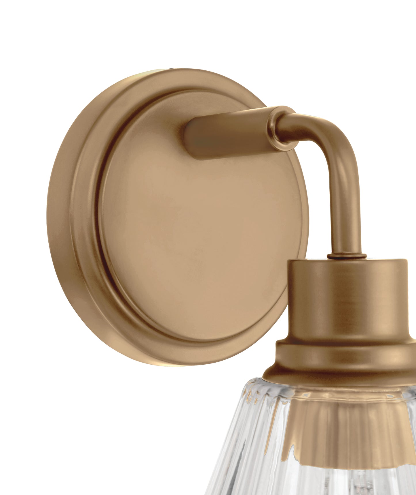 61101-CPZ - Pleated 1 Light 10.38" High Wall Sconce - Premium Bronze