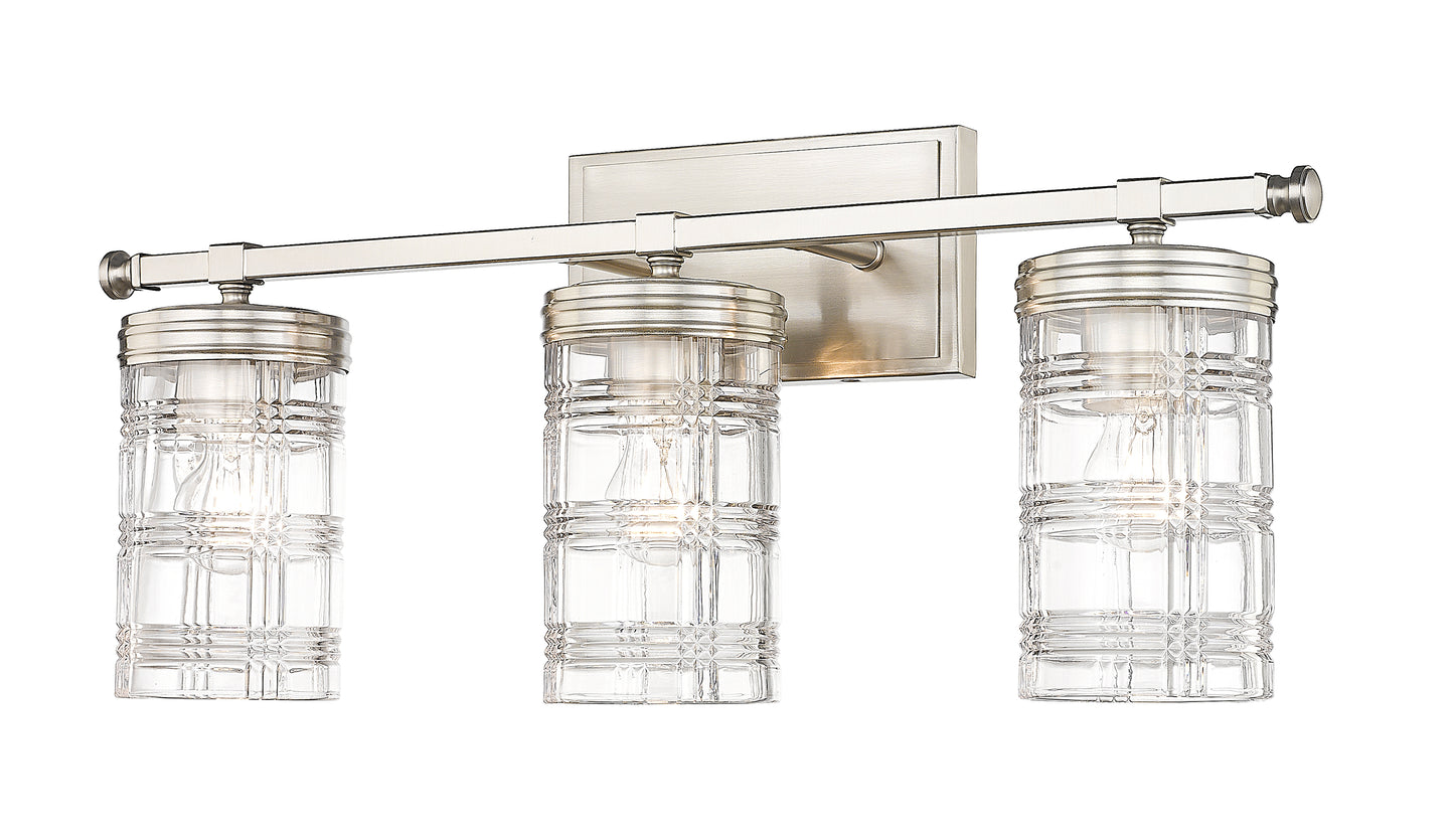 344-3V-BN - Archer 3 Light 25" Vanity - Brushed Nickel