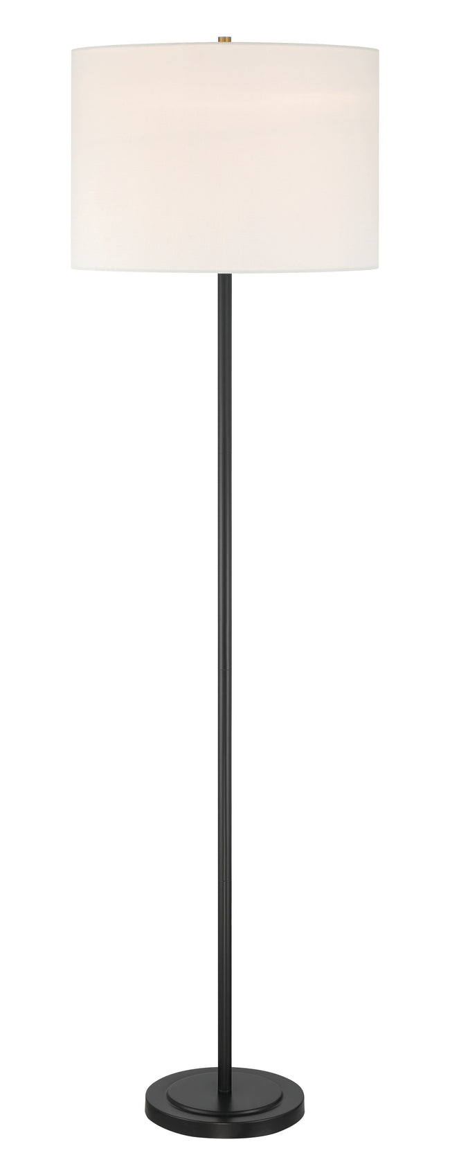 87010FB-F - Jones 1 Light 65" High Floor Lamp - Flat Black