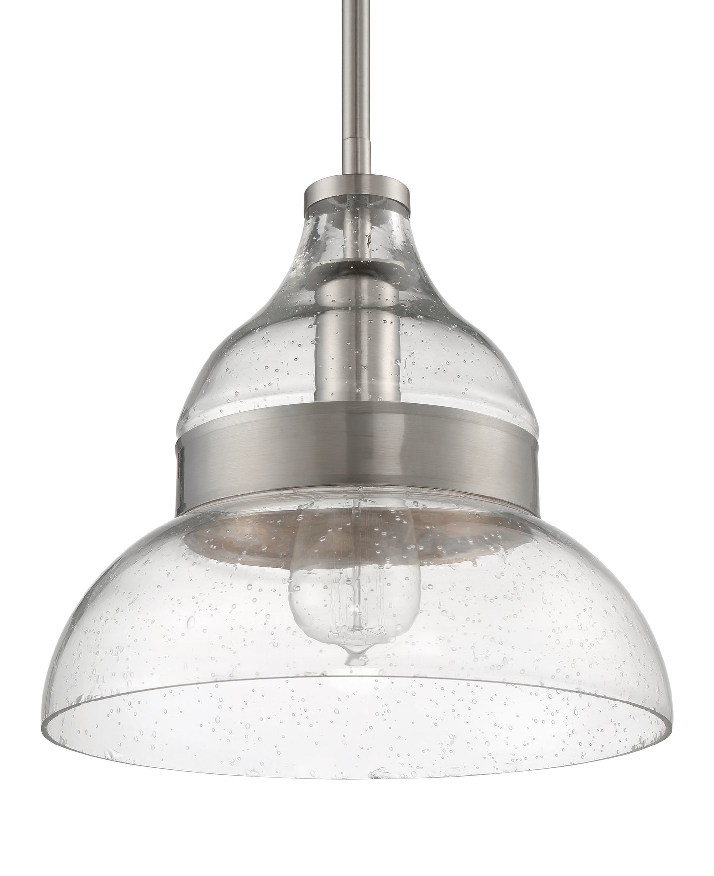 P960BNK1 - Pendant 1 Light 10.5" Wide Mini Pendant - Brushed Nickel