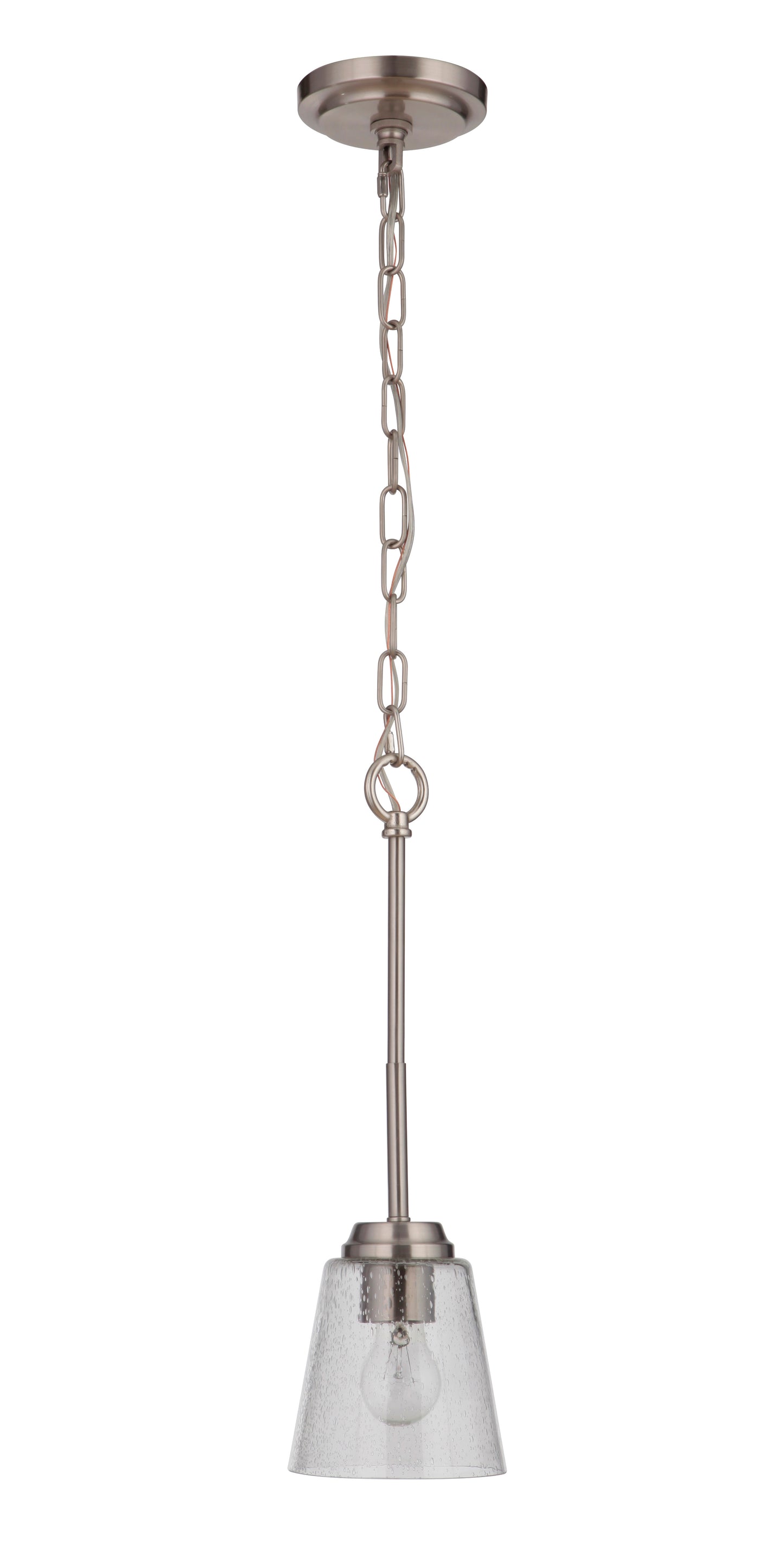 50291-BNK - Tyler 1 Light 5.5" Wide Mini Pendant - Brushed Nickel
