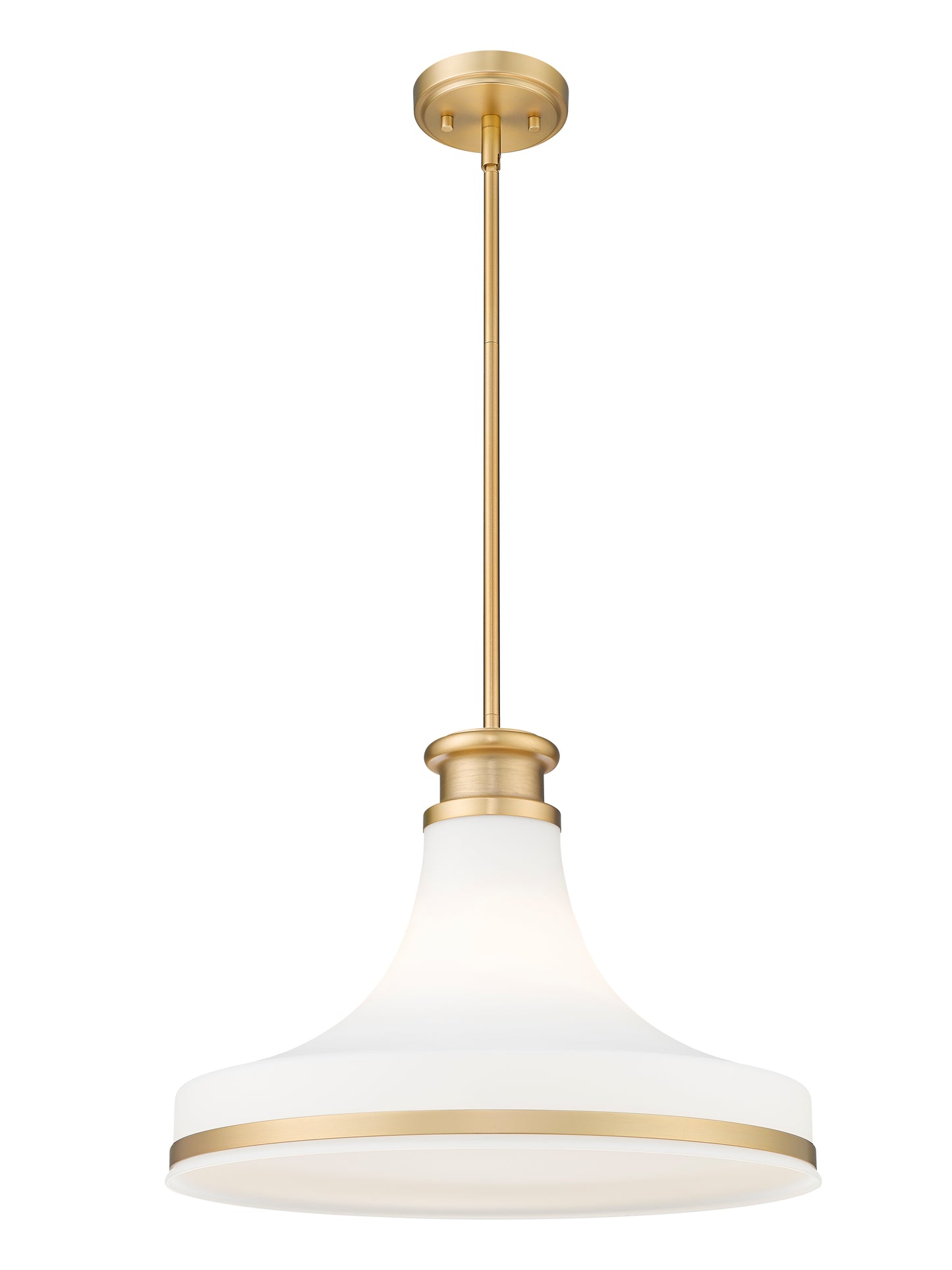 831P18-MGLD - Reznor 1 Light 18" Pendant - Modern Gold
