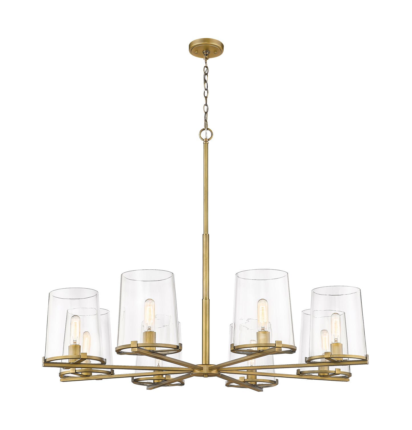3032-8RB - Callista 8 Light 44" Chandelier - Rubbed Brass