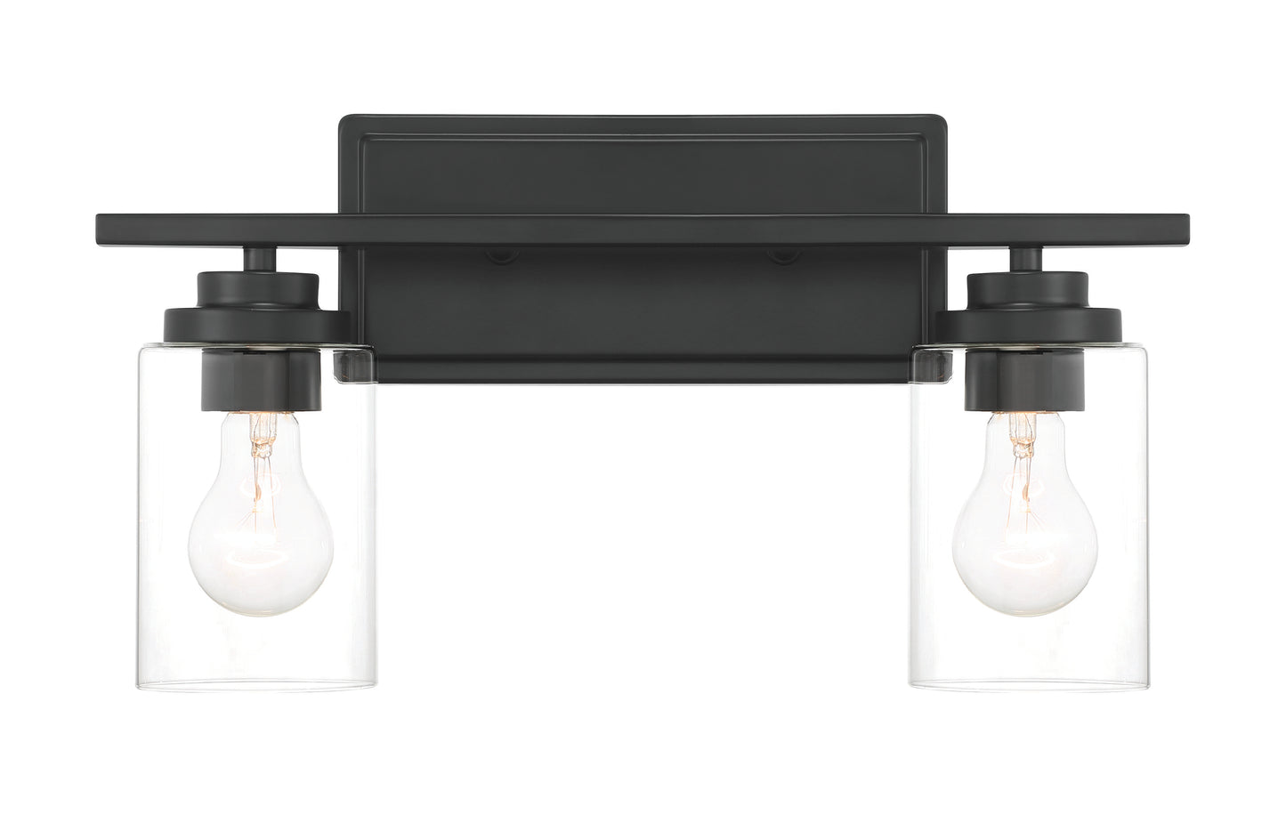 20417FB2 - Clark 2 Light 17" Wide Vanity Light - Flat Black