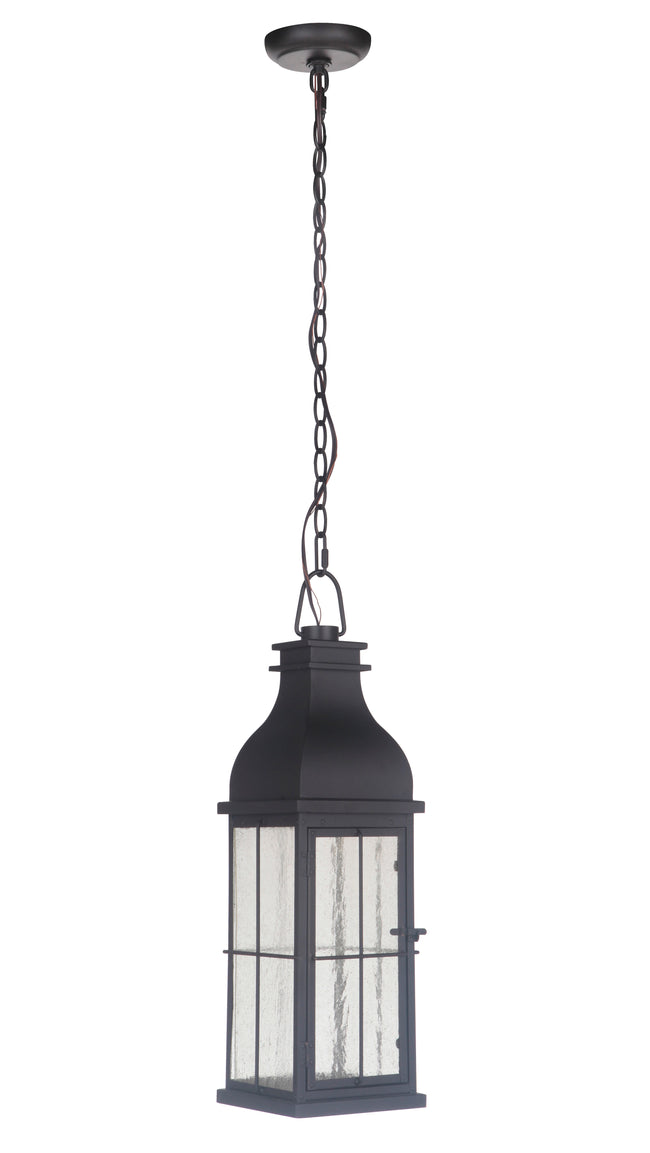 ZA1811-MN-LED - Vincent 1 Light 7" Wide Outdoor Pendant - Midnight