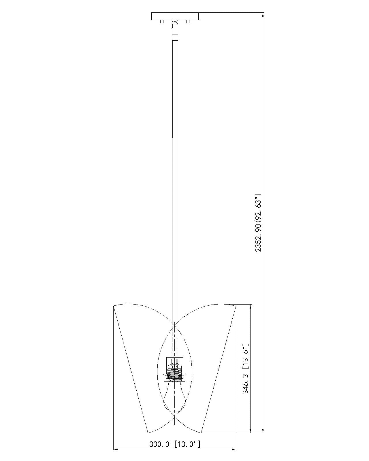 1951P11-MW - Salone 1 Light 10" Pendant - Matte White