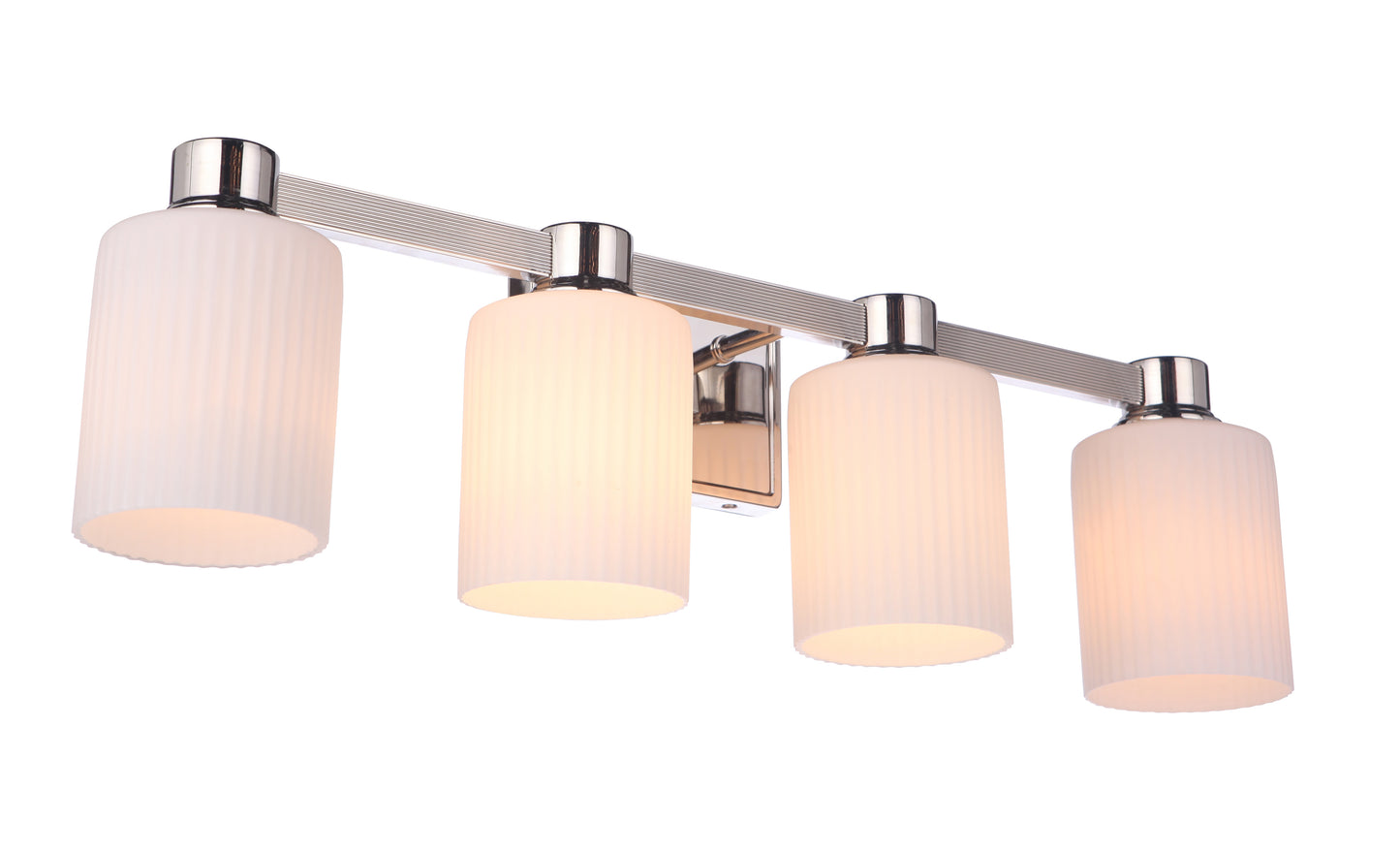12928PLN4 - Bretton 4 Light 28" Wide Vanity Light - Polished Nickel