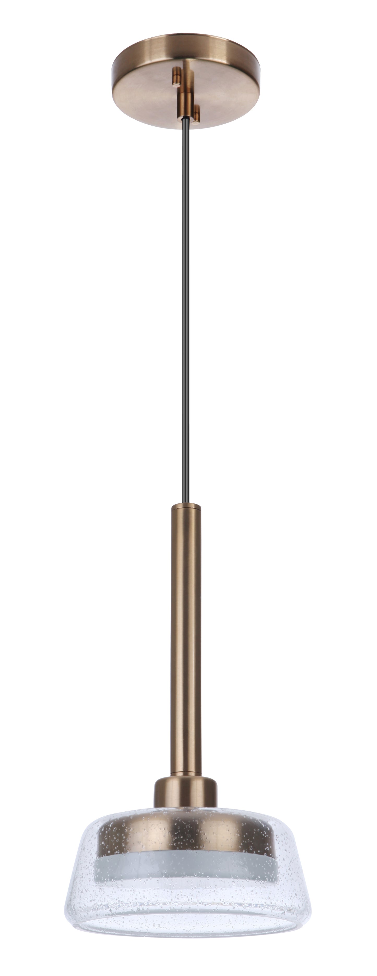 55190-SB-LED - Centric 1 Light 7.38" Wide Pendant - Satin Brass