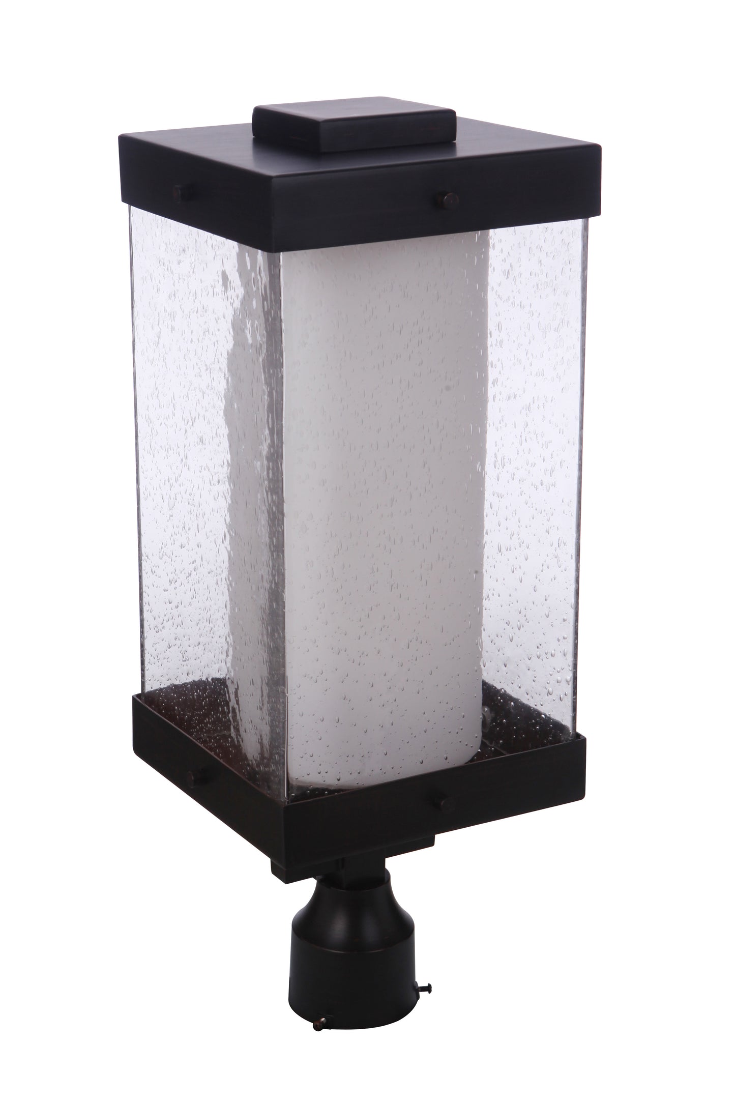 ZA5625-MN - Hayner 1 Light 23" High Post Mount - Midnight