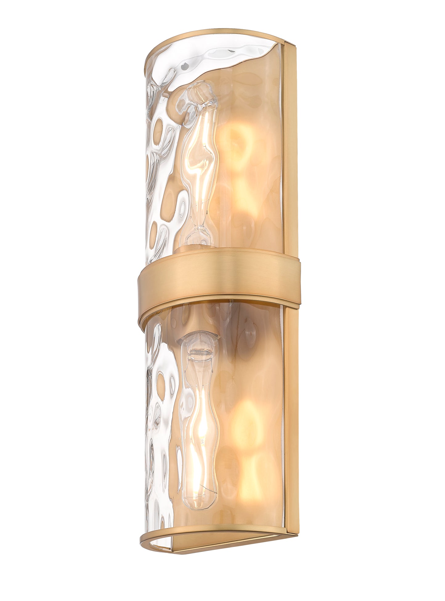 3053-2SL-RB - Meridian 2 Light Wall 18" Sconce - Rubbed Brass