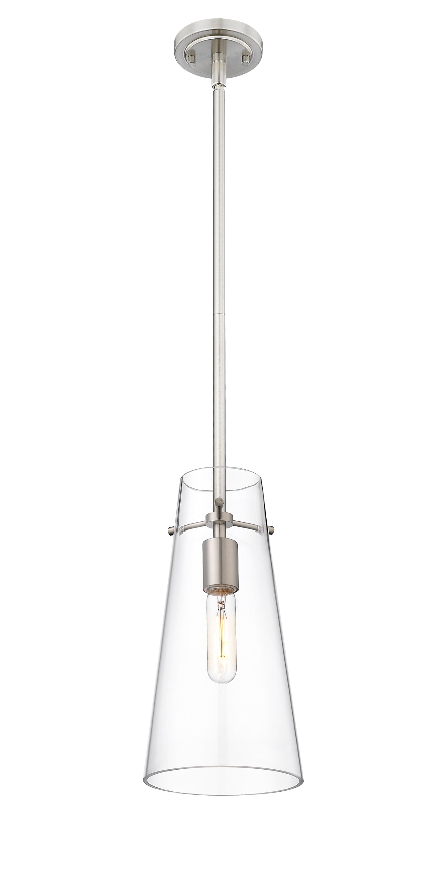 7508P-ROD-BN - Kira 1 Light 6" Pendant - Brushed Nickel