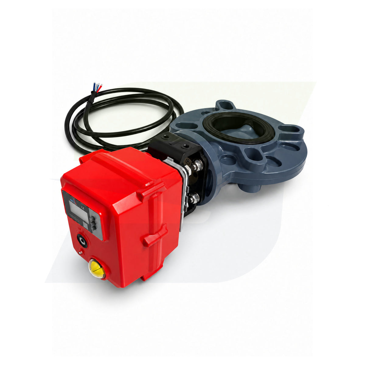 17372260040 - 4" Type 57P PVC Butterfly Valve - Smart Fail-Safe Actuated, EPDM