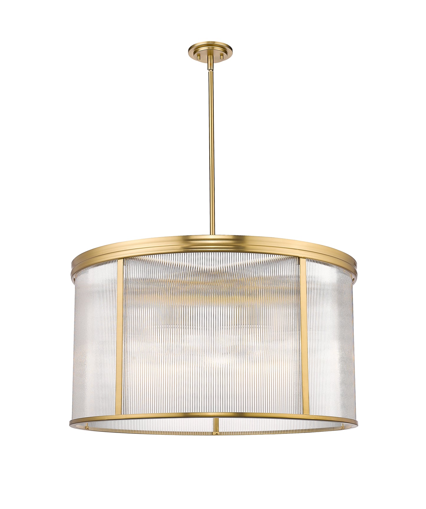 7504P32-MGLD - Carnaby 9 Light 32" Chandelier - Modern Gold