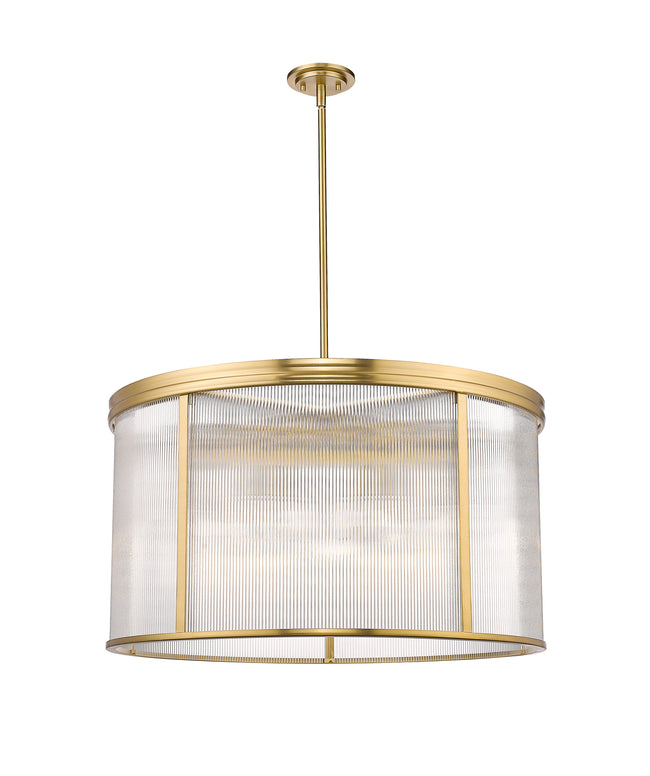 7504P32-MGLD - Carnaby 9 Light 32" Chandelier - Modern Gold