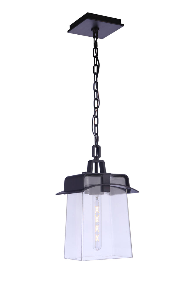 ZA6011-ABZ - Smithy 1 Light 9" Wide Outdoor Pendant - Aged Bronze Brushed
