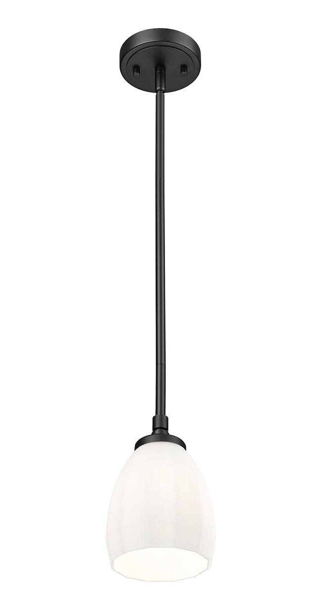 7004P5-MB - Oren 1 Light 6" Pendant - Matte Black