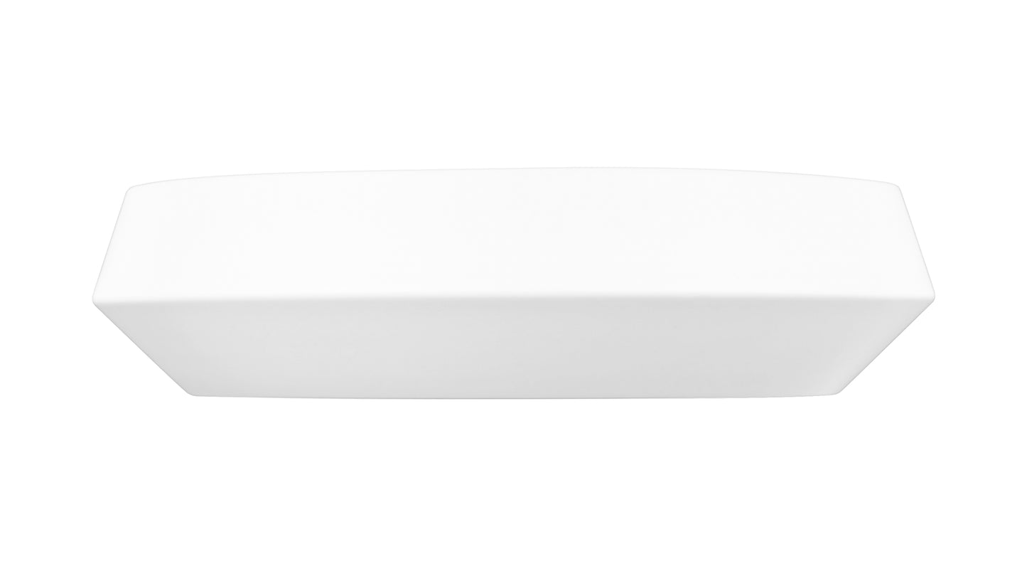 7701F12-MW-LED - Quasars 1 Light Flush 12" Mount - Matte White
