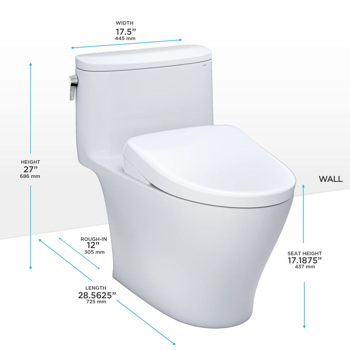 MW6424726CUFGA#01 -  Nexus WASHLET+ S7 One-Piece Toilet - Cotton White