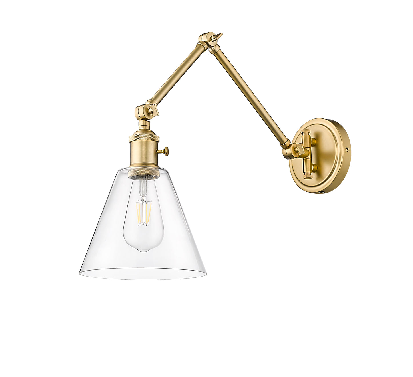 348S-MGLD - Gayson 1 Light Wall 8" Sconce - Modern Gold