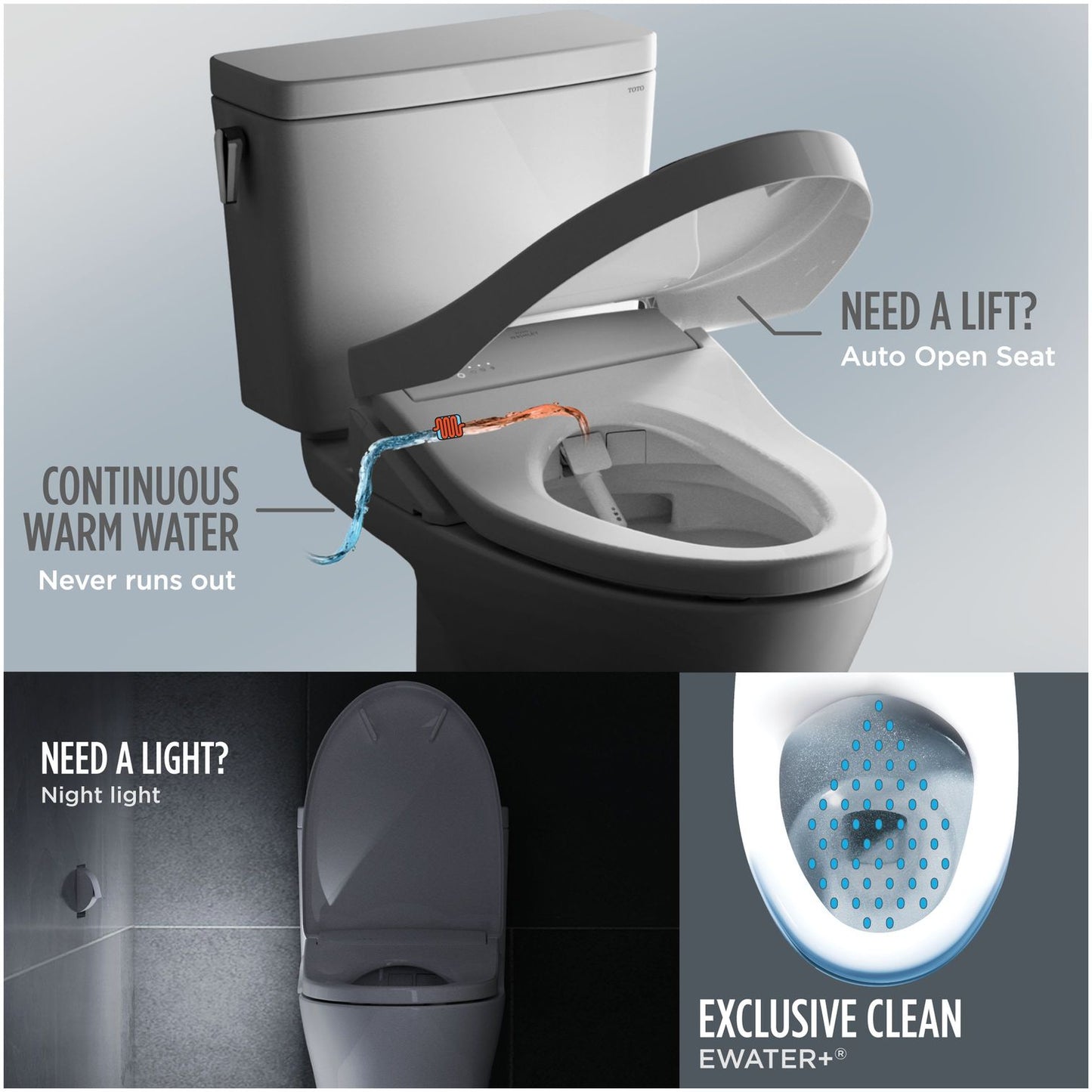 MW9744734CEFGA#01 - Guinevere WASHLET+ S7A One-Piece Toilet with Auto Flush - Cotton White