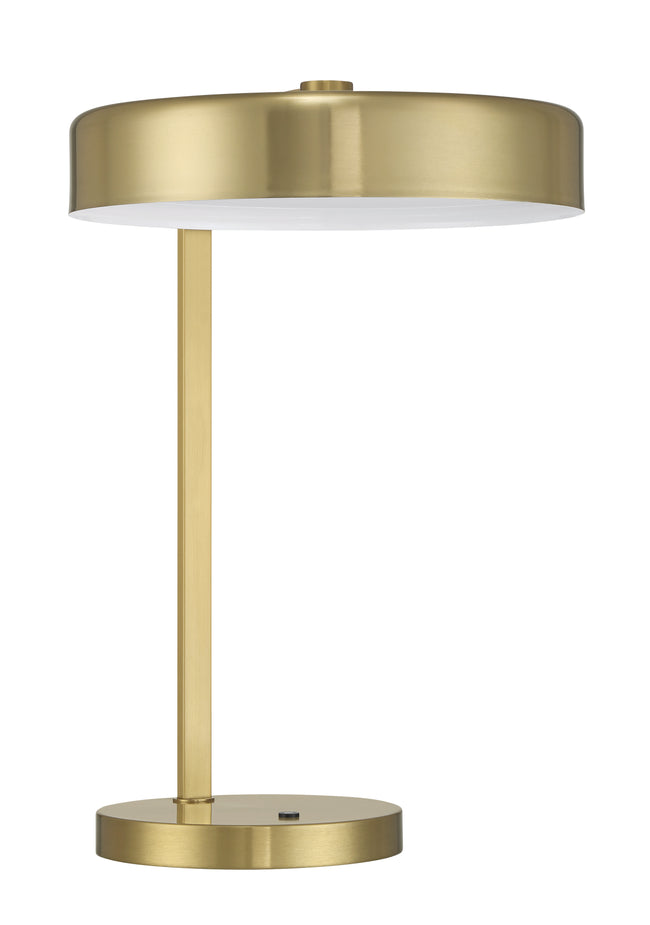 87019SB-T - Keeva 1 Light 17" High Table Lamp - Satin Brass