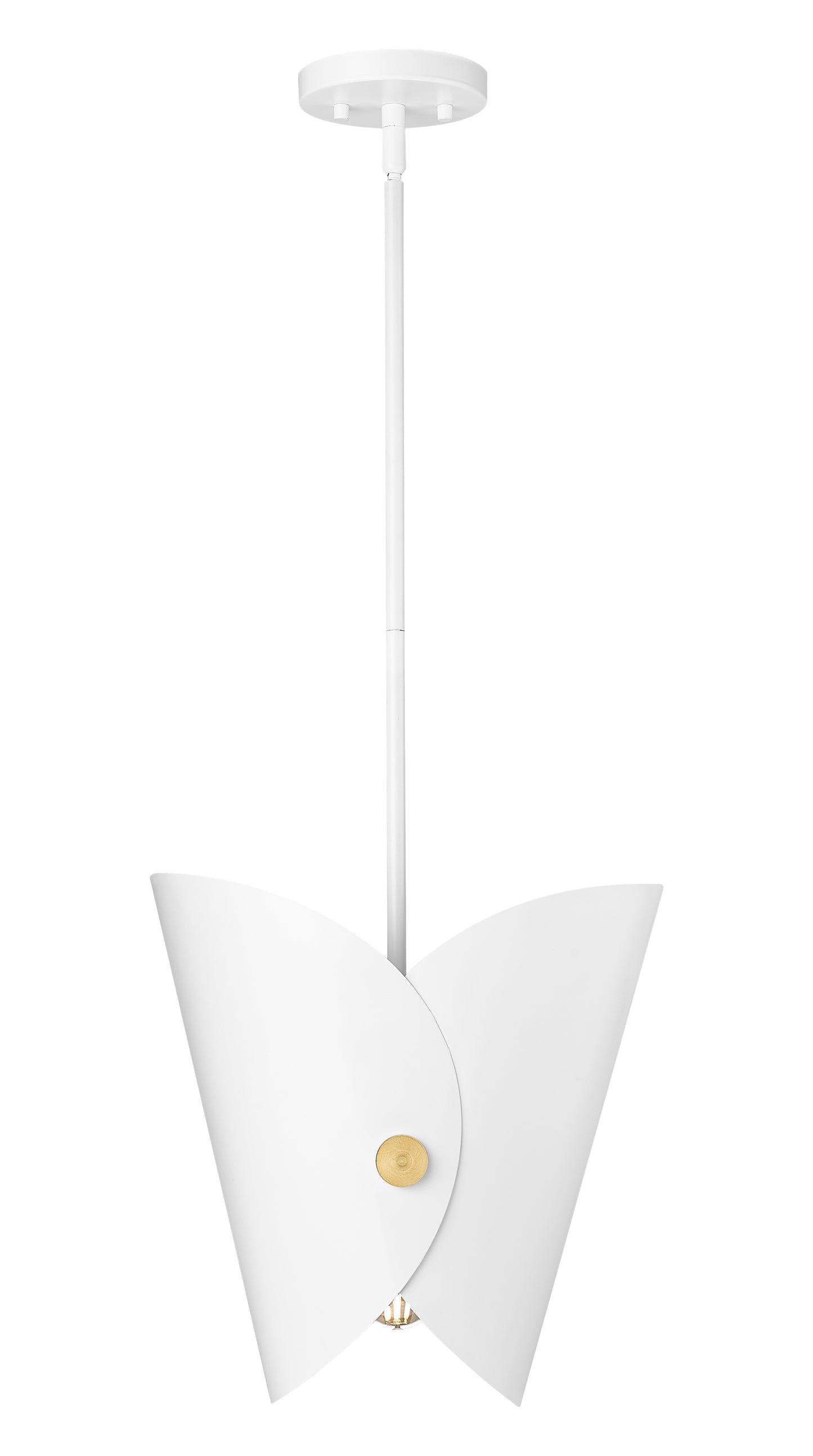 1951P11-MW - Salone 1 Light 10" Pendant - Matte White