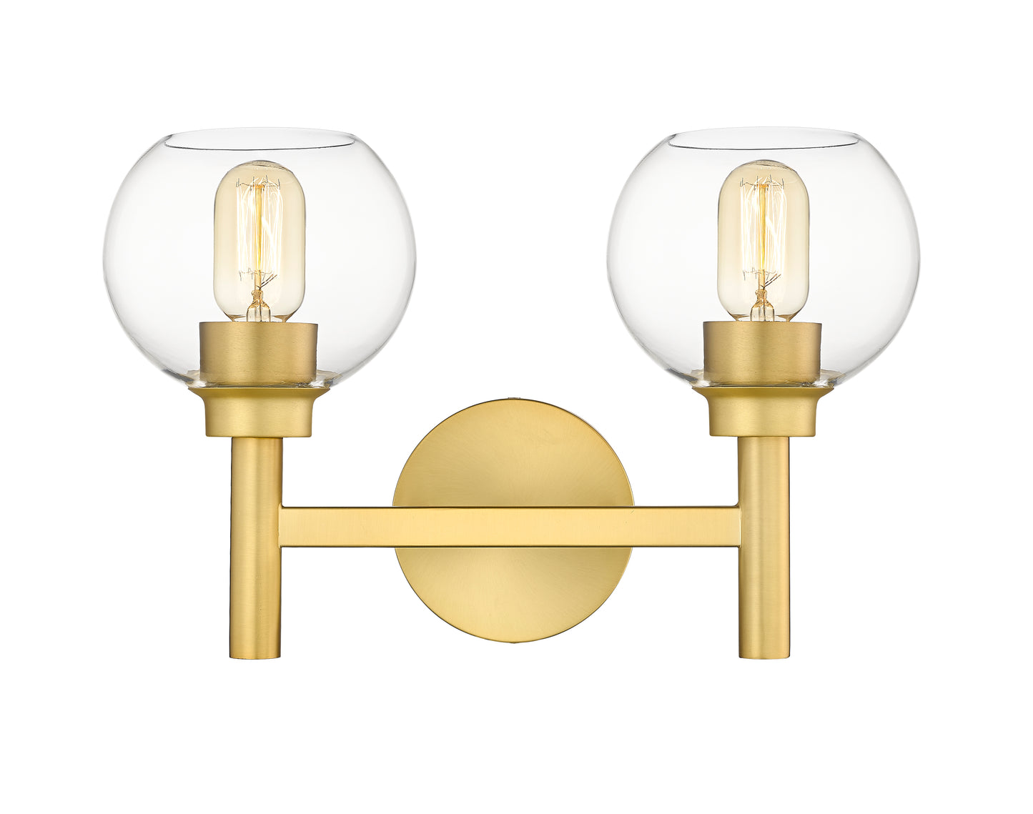 7502-2V-BG - Sutton 2 Light 16" Vanity - Brushed Gold