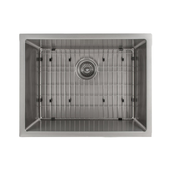 SRS-23 - 23" Meribel Undermount Single Bowl Stainless Steel Kitchen Sink with Bottom Grid