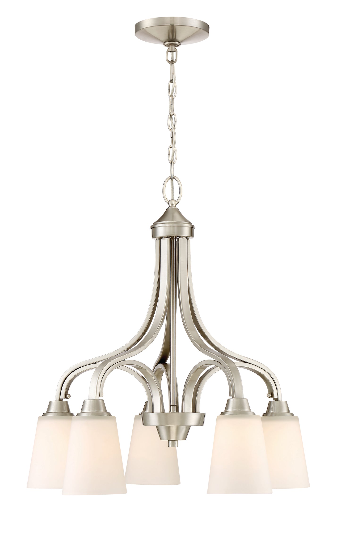 41915-BNK - Grace 5 Light 24" Wide Chandelier - Brushed Nickel
