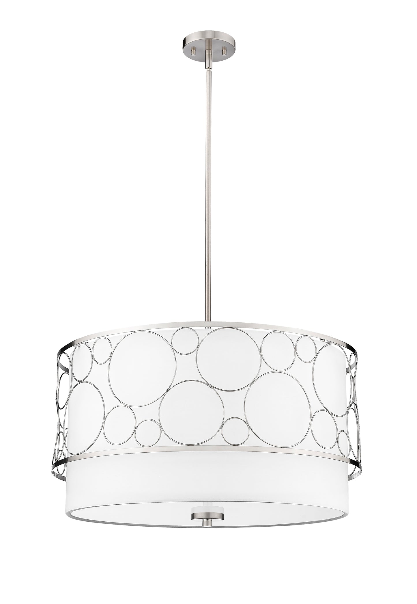 197-24BN - Kendall 4 Light 24" Chandelier - Brushed Nickel